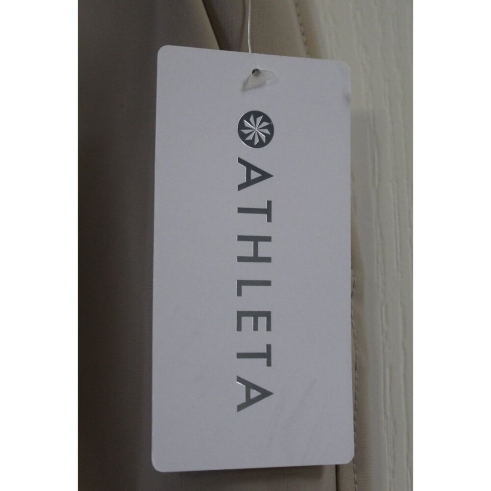 NWT Athleta Size 2/P Stellar Wide-Leg Crop, Tan Pull-on Capri Pants Travel - Picture 4 of 7